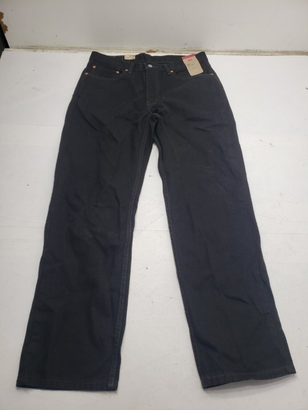 Levi's 550 Relaxed Fit Men's Jeans 34x32 Black 100% Cotton NWT 00550-0260